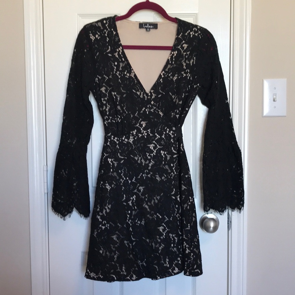 Lulu's Black Lace Midi Dress - Picture 2 of 8